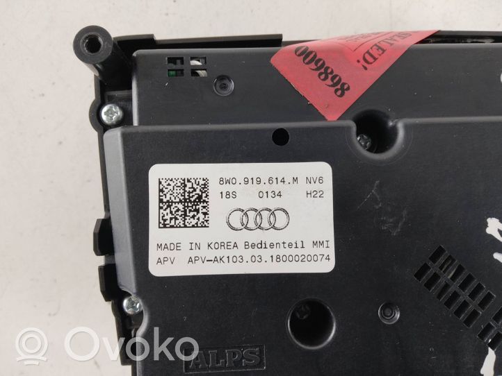 Audi A5 Controllo multimediale autoradio 8W0919614M