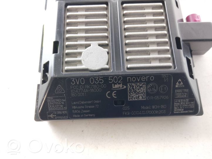 Skoda Octavia Mk3 (5E) Module de charge sans fil 3V0035502