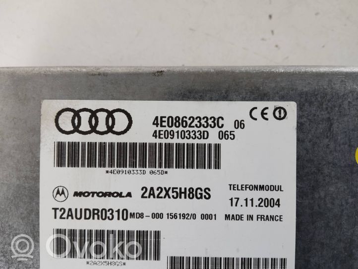 Audi A6 S6 C6 4F Unité de commande, module téléphone 4E0862333C