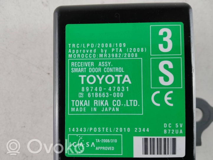 Toyota Prius+ (ZVW40) Muut ohjainlaitteet/moduulit 8974047031