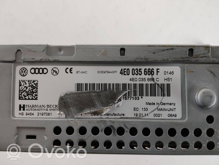 Audi A6 Allroad C6 Panel / Radioodtwarzacz CD/DVD/GPS 4E0035666C