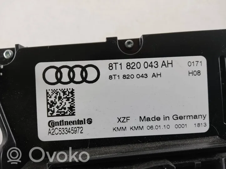 Audi A4 Allroad Ilmastoinnin ohjainlaite 8T1820043AH
