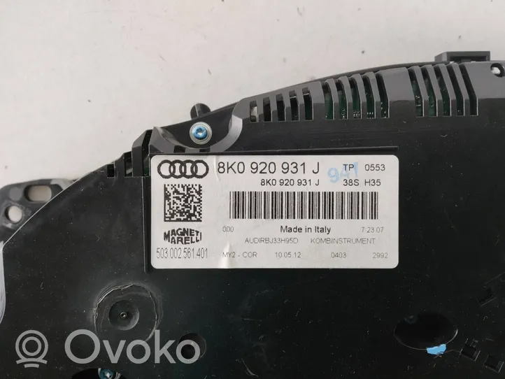 Audi A4 S4 B8 8K Tachimetro (quadro strumenti) 8K0920931J