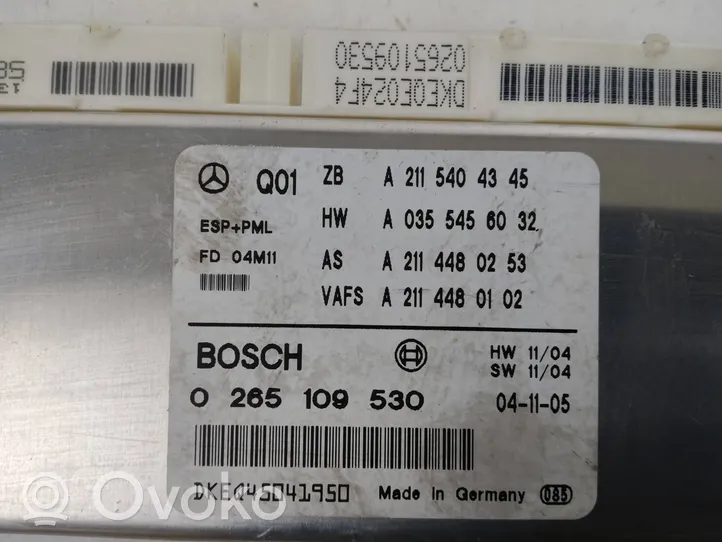 Mercedes-Benz E W211 Centralina ESP (controllo elettronico della stabilità) A2115404345