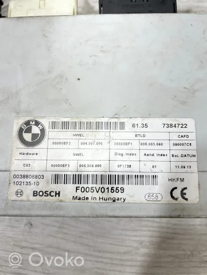 BMW 3 F30 F35 F31 Takaluukun/tavaratilan ohjainlaite/moduuli 7384722