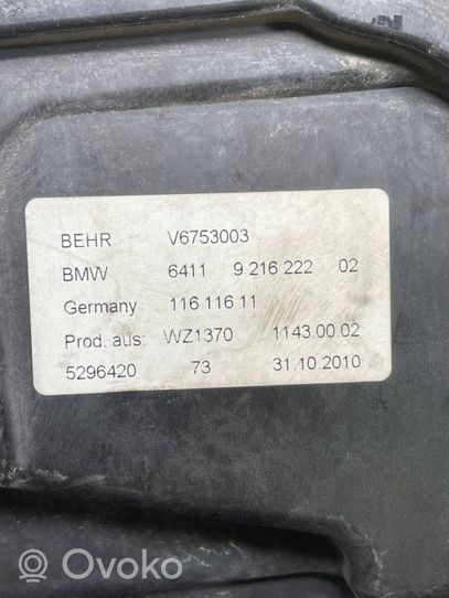 BMW 5 F10 F11 Oro mikrofiltro dangtelis 9216222