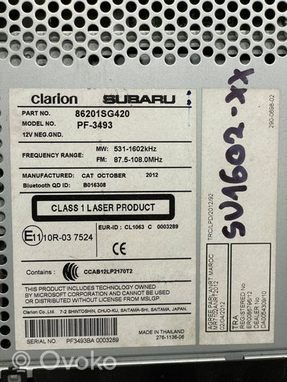 Subaru Forester SJ Unité principale radio / CD / DVD / GPS 86201SG420