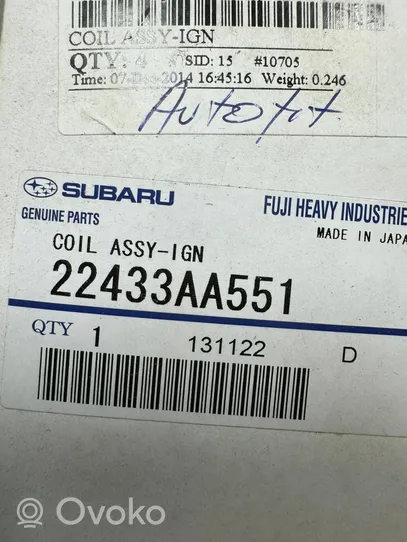 Subaru WRX Suurjännitesytytyskela 22433AA551