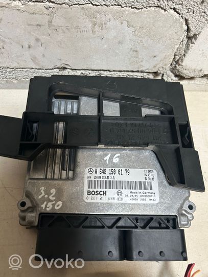 Mercedes-Benz E W211 Komputer / Sterownik ECU i komplet kluczy A6481500179