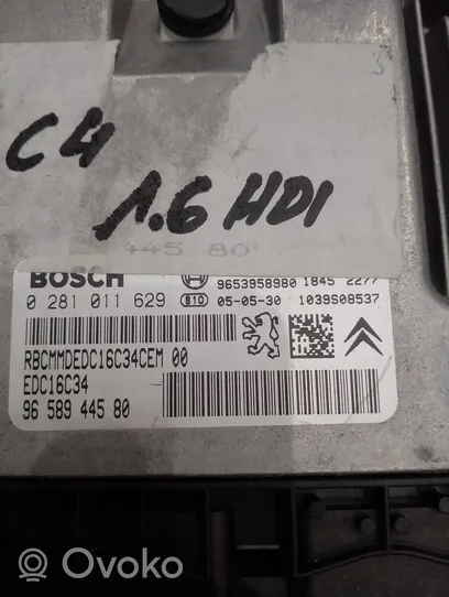 Citroen C4 I Centralina/modulo motore ECU 0281011629