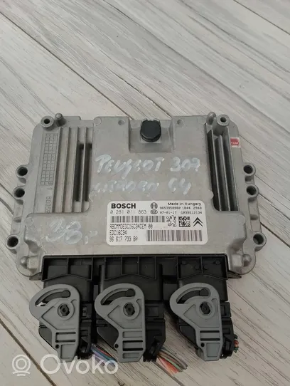 Peugeot 307 Centralina/modulo motore ECU 0281011863