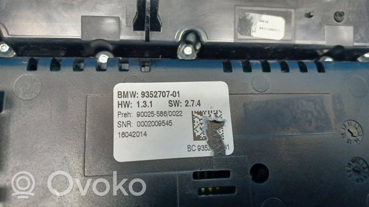 BMW 7 F01 F02 F03 F04 Ilmastointi-/lämmityslaitteen säätimen kehys 9352707