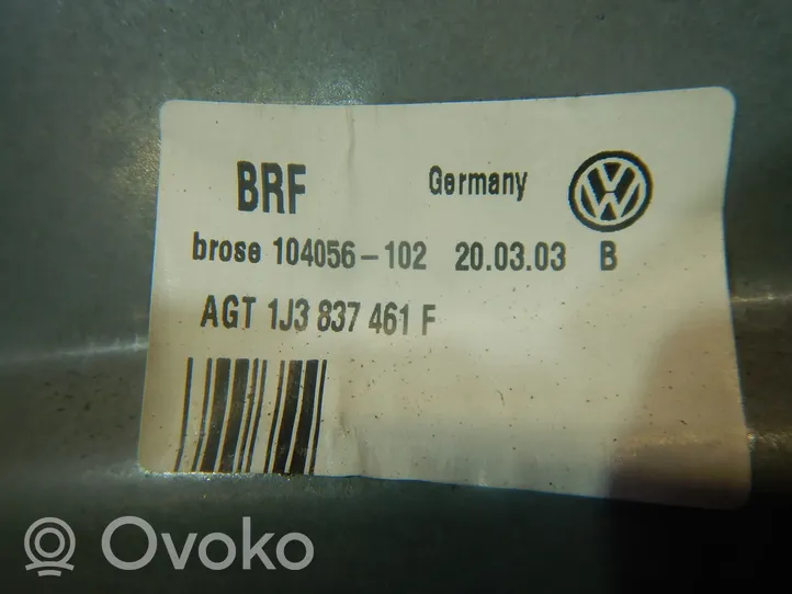 Volkswagen Golf IV Передний комплект электрического механизма для подъема окна 1J3837461F