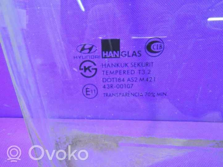 Hyundai Matrix Pagrindinis priekinių durų stiklas (keturdurio) 
