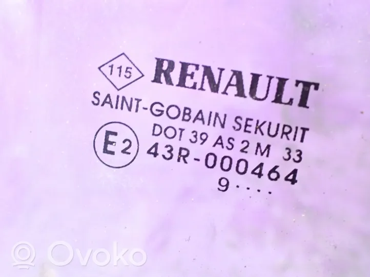 Renault Kangoo II Etuoven ikkunalasi, neliovinen malli 