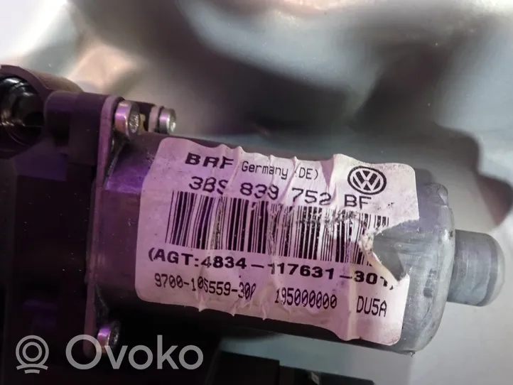 Volkswagen PASSAT B5.5 Elektryczny podnośnik szyby drzwi tylnych 3B9839752BF