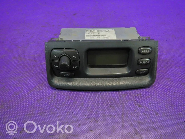 Toyota Yaris Verso Monitori/näyttö/pieni näyttö 861100D011B1