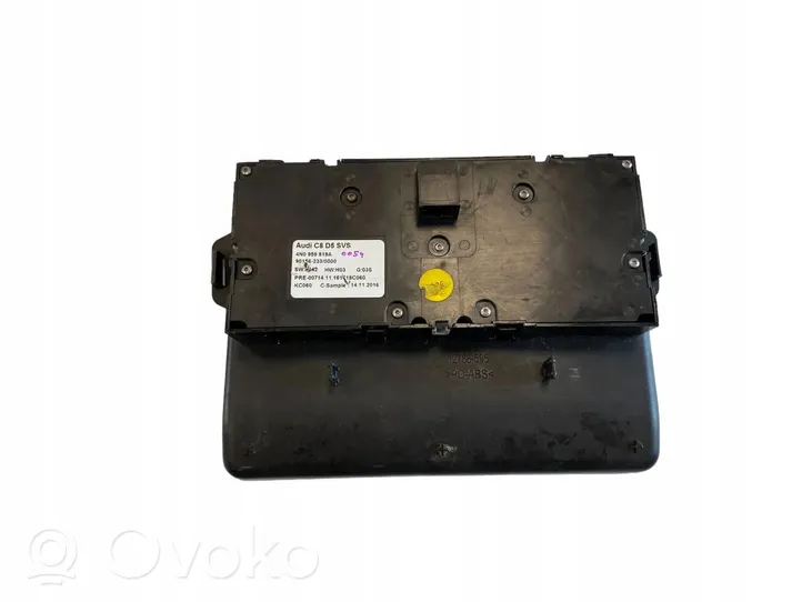 Audi A8 S8 D5 Interruttore di controllo del sedile 4N0959819A