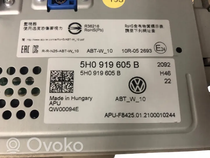 Volkswagen Golf VIII Monitori/näyttö/pieni näyttö 111222333RFEHJ432