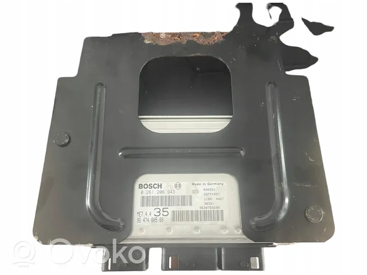 Peugeot 307 Unité de commande, module ECU de moteur 0261206943