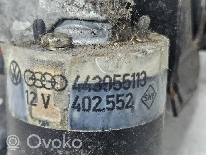 Audi 100 200 5000 C3 Mechanizm i silniczek wycieraczek szyby przedniej / czołowej 443955113