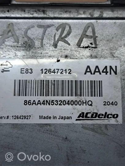 Opel Astra J Dzinēja vadības bloks 12642927