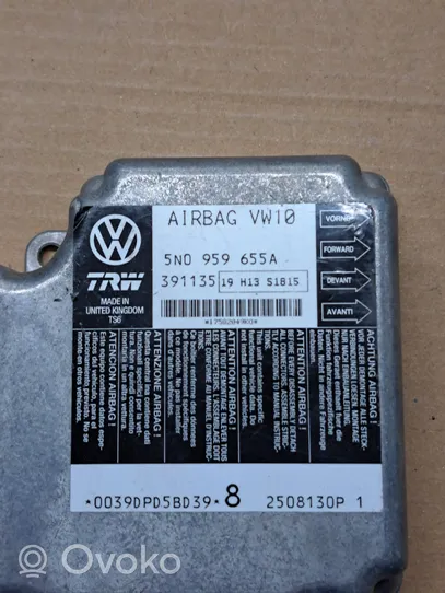 Volkswagen Tiguan Turvatyynyn ohjainlaite/moduuli 5N0959655A