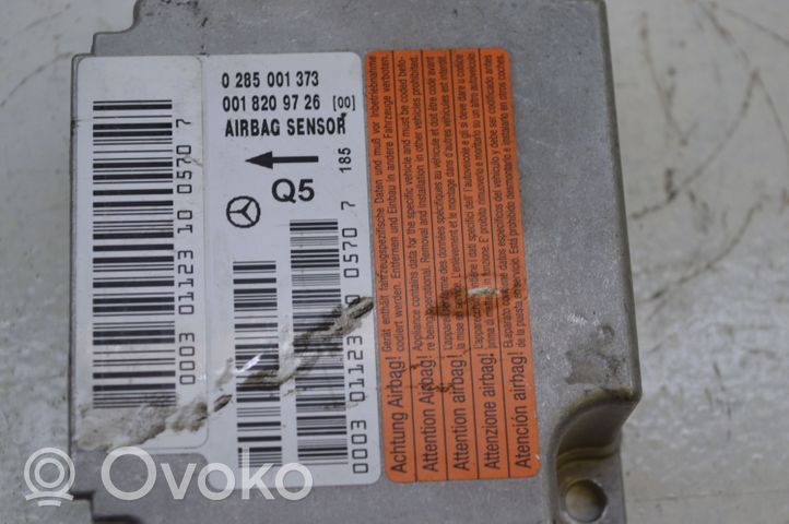 Mercedes-Benz C W203 Oro pagalvių valdymo blokas 0018209726