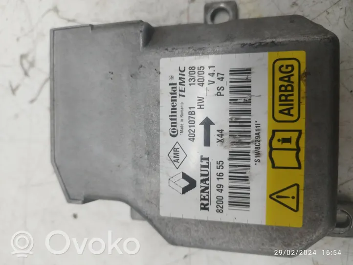 Renault Twingo II Sterownik / Moduł Airbag 8200491655