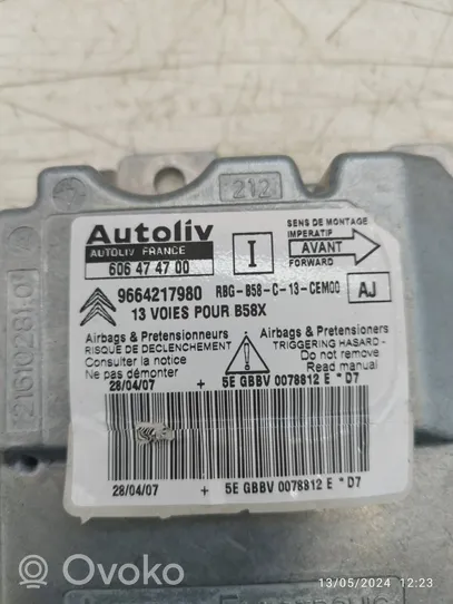 Citroen C4 I Picasso Module de contrôle airbag 9664217980