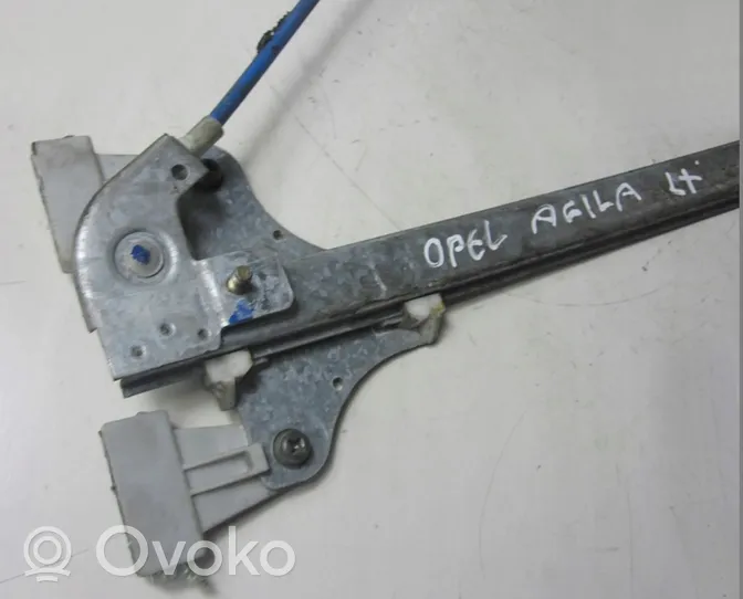 Opel Agila A Ręczny podnośnik szyby drzwi tylnych 09206369