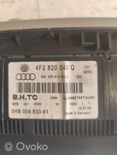 Audi A6 Allroad C6 Unité de contrôle climatique 4F2820043Q