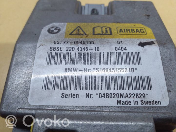 BMW 5 E60 E61 Sterownik / Moduł Airbag 6945155