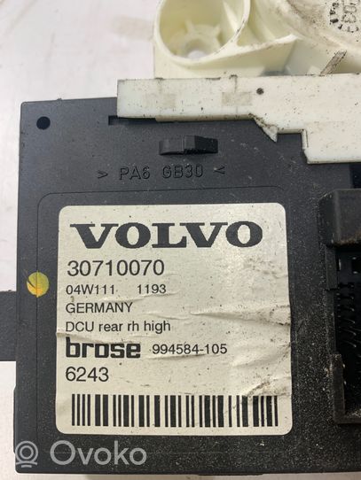 Volvo S40 Silniczek podnoszenia szyby drzwi tylnych 30710070