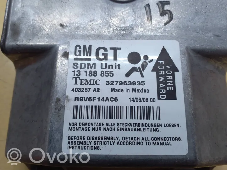 Opel Zafira A Sterownik / Moduł Airbag 327963935