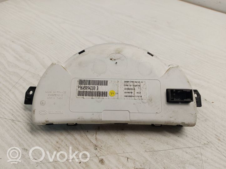 Citroen C3 Compteur de vitesse tableau de bord 21669240