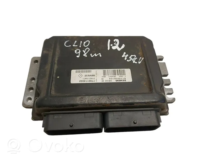 Renault Clio I Variklio valdymo blokas 7700114022