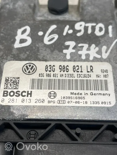 Volkswagen PASSAT B6 Calculateur moteur ECU 03G906021LR