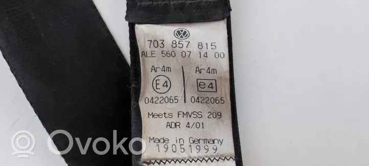 Volkswagen Transporter - Caravelle T4 Rear seatbelt 703857815