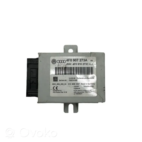 Audi A6 S6 C6 4F Tire pressure control unit 4F0907273A