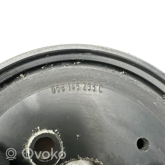 Audi A6 S6 C6 4F Ohjaustehostimen pumpun hihnapyörä 059145255C