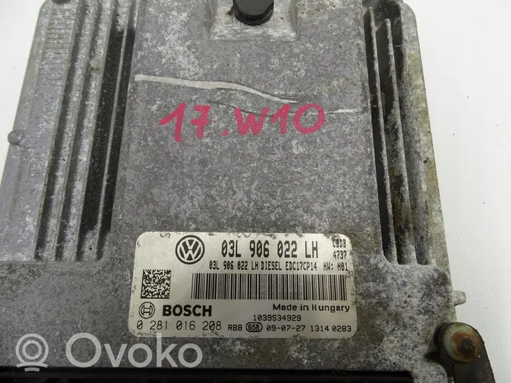 Skoda Yeti (5L) Komputer / Sterownik ECU silnika 03L906022LH