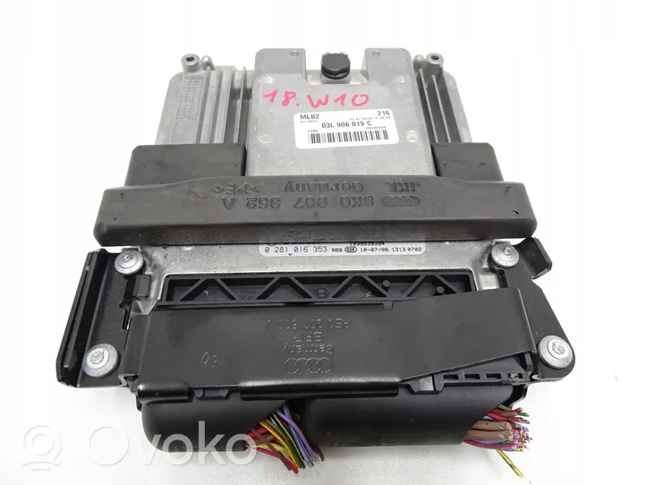 Audi A5 8T 8F Unité de commande, module ECU de moteur 03L906019C