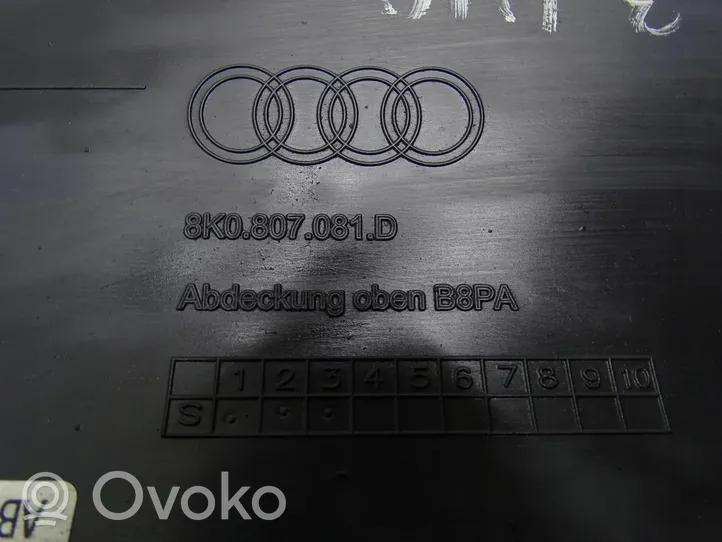 Audi A4 S4 B8 8K Plaque avant support serrure de capot 8K0807081D