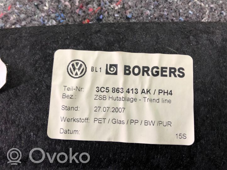 Volkswagen PASSAT B7 Grilles/couvercle de haut-parleur arrière 3C5863413AK