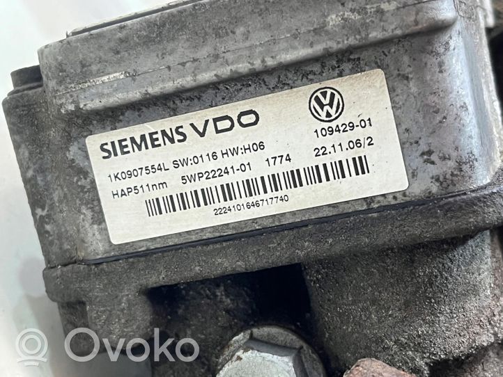 Audi A3 S3 8P Vaihdelaatikon vaihteenvaihtajan kotelo JJN , 0AV525010D . 1K0907