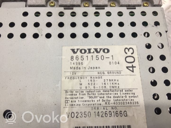 Volvo V70 Radio/CD/DVD/GPS head unit HU403