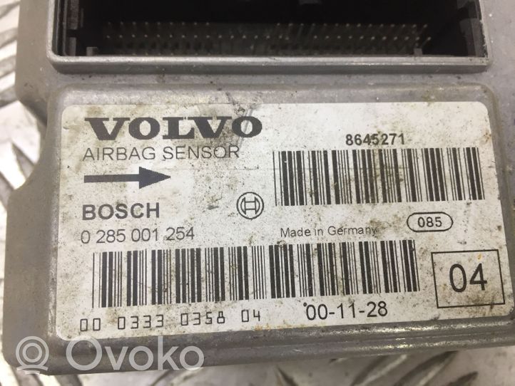 Volvo S80 Oro pagalvių valdymo blokas 0285001254