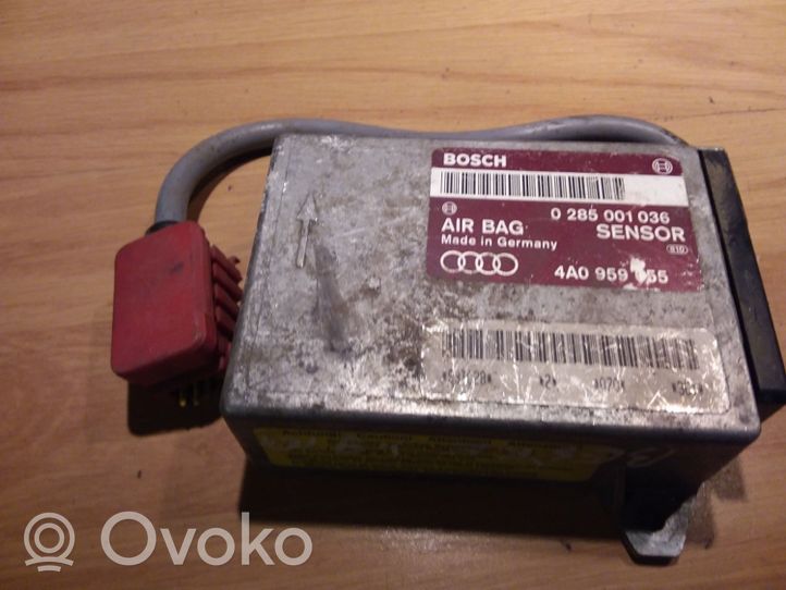 Audi 80 90 B3 Sterownik / Moduł Airbag 0285001036