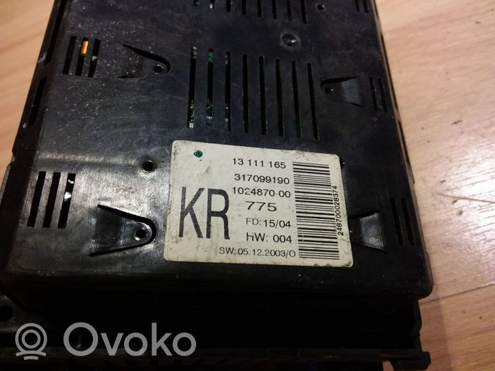 Opel Astra H Monitori/näyttö/pieni näyttö 13111165